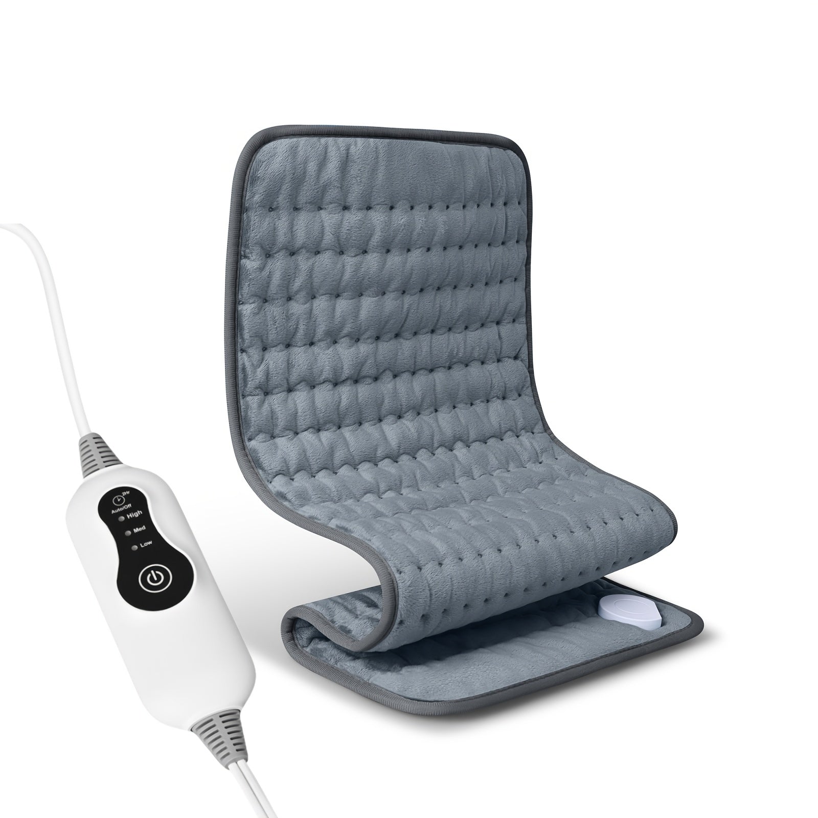 Electric Heating Pad, 24 ''x12' ', Portable, Shoulder, Back, Joint, Leg, Abdomen Heating, Skin Friendly Fabric, Quickly Heated To 140 ° F, Three Temperature Controls, Wet And Dry Dual-use, Double-sided Heating, 2-hour Timed Shutdown, Machine Washable