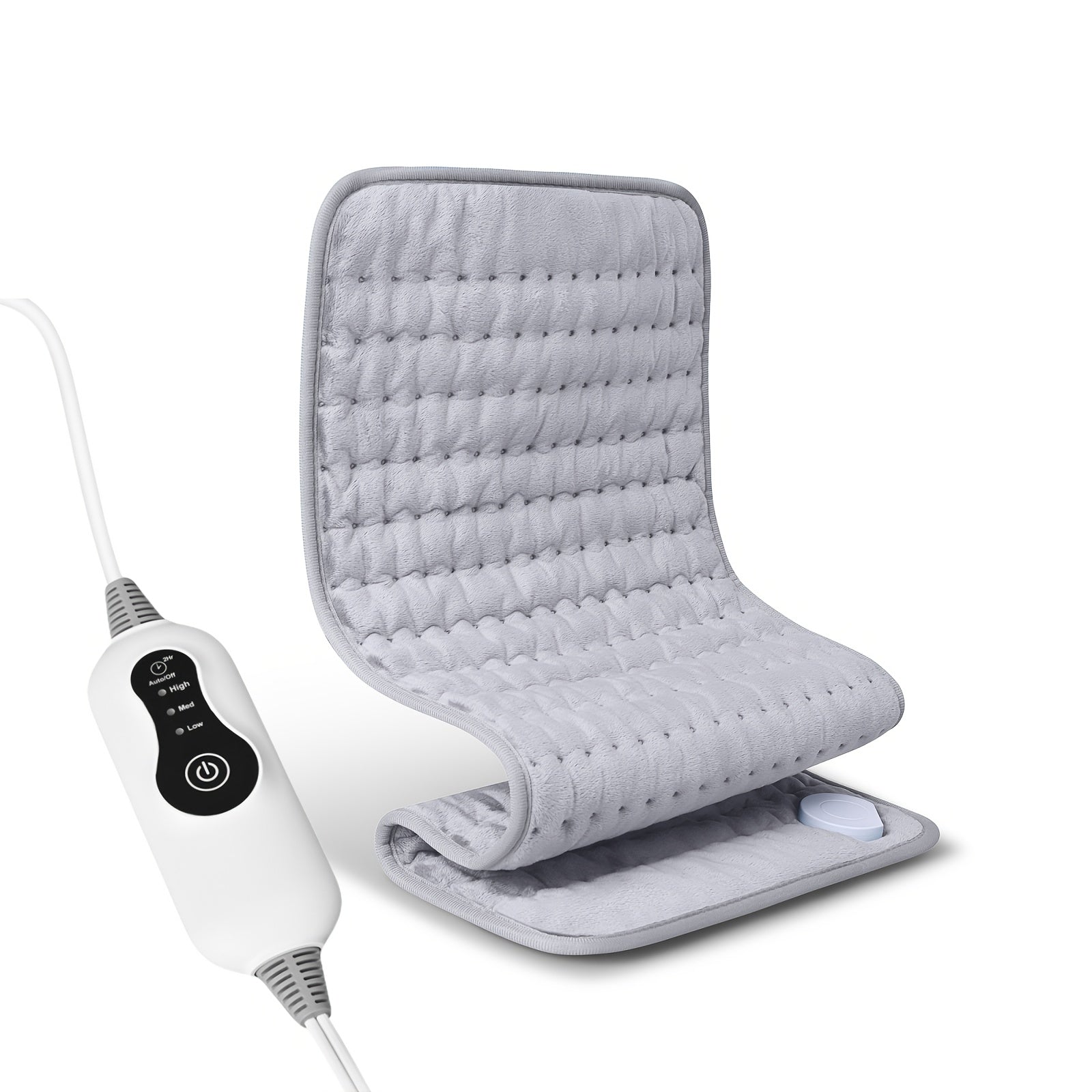 Electric Heating Pad, 24 ''x12' ', Portable, Shoulder, Back, Joint, Leg, Abdomen Heating, Skin Friendly Fabric, Quickly Heated To 140 ° F, Three Temperature Controls, Wet And Dry Dual-use, Double-sided Heating, 2-hour Timed Shutdown, Machine Washable