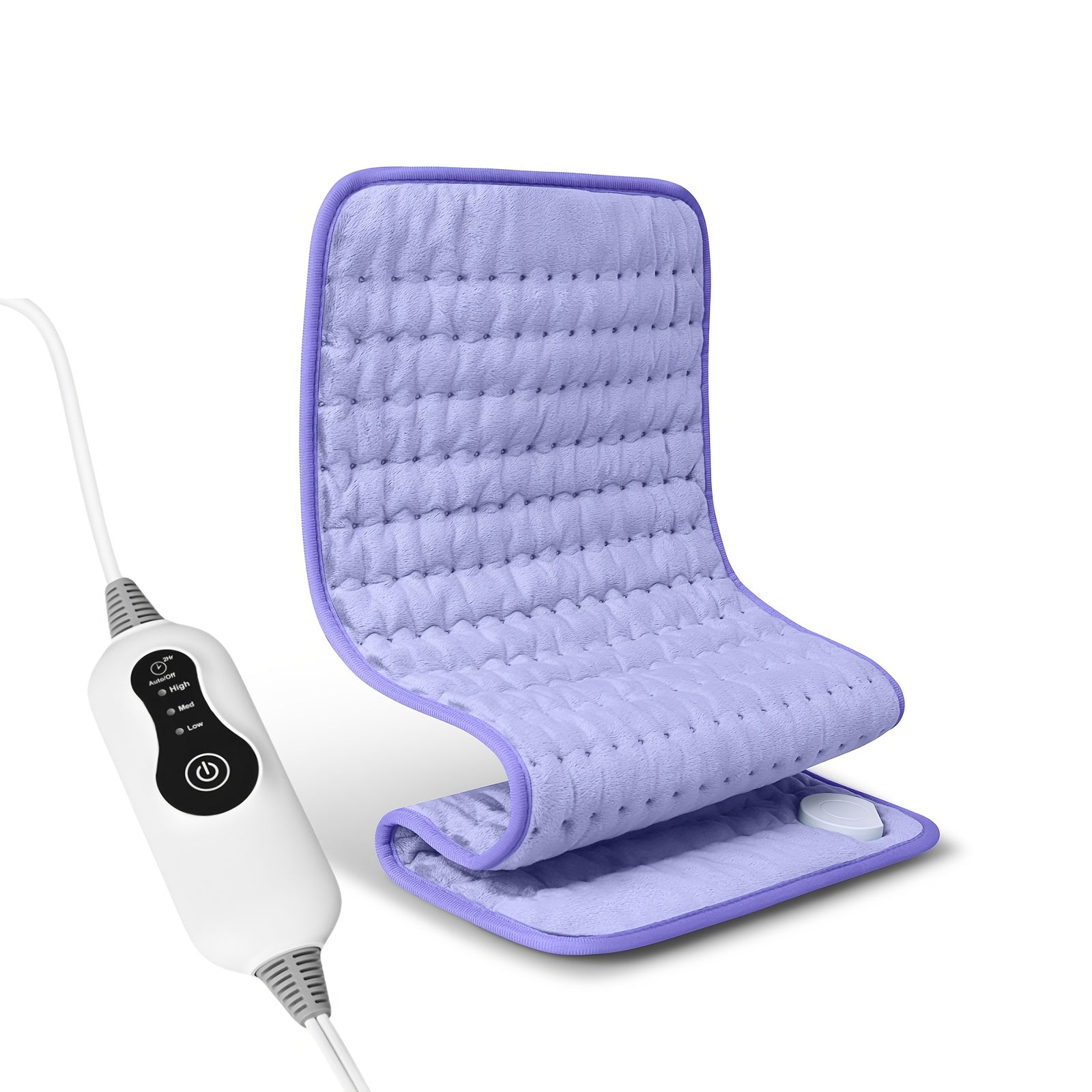 Electric Heating Pad, 24 ''x12' ', Portable, Shoulder, Back, Joint, Leg, Abdomen Heating, Skin Friendly Fabric, Quickly Heated To 140 ° F, Three Temperature Controls, Wet And Dry Dual-use, Double-sided Heating, 2-hour Timed Shutdown, Machine Washable