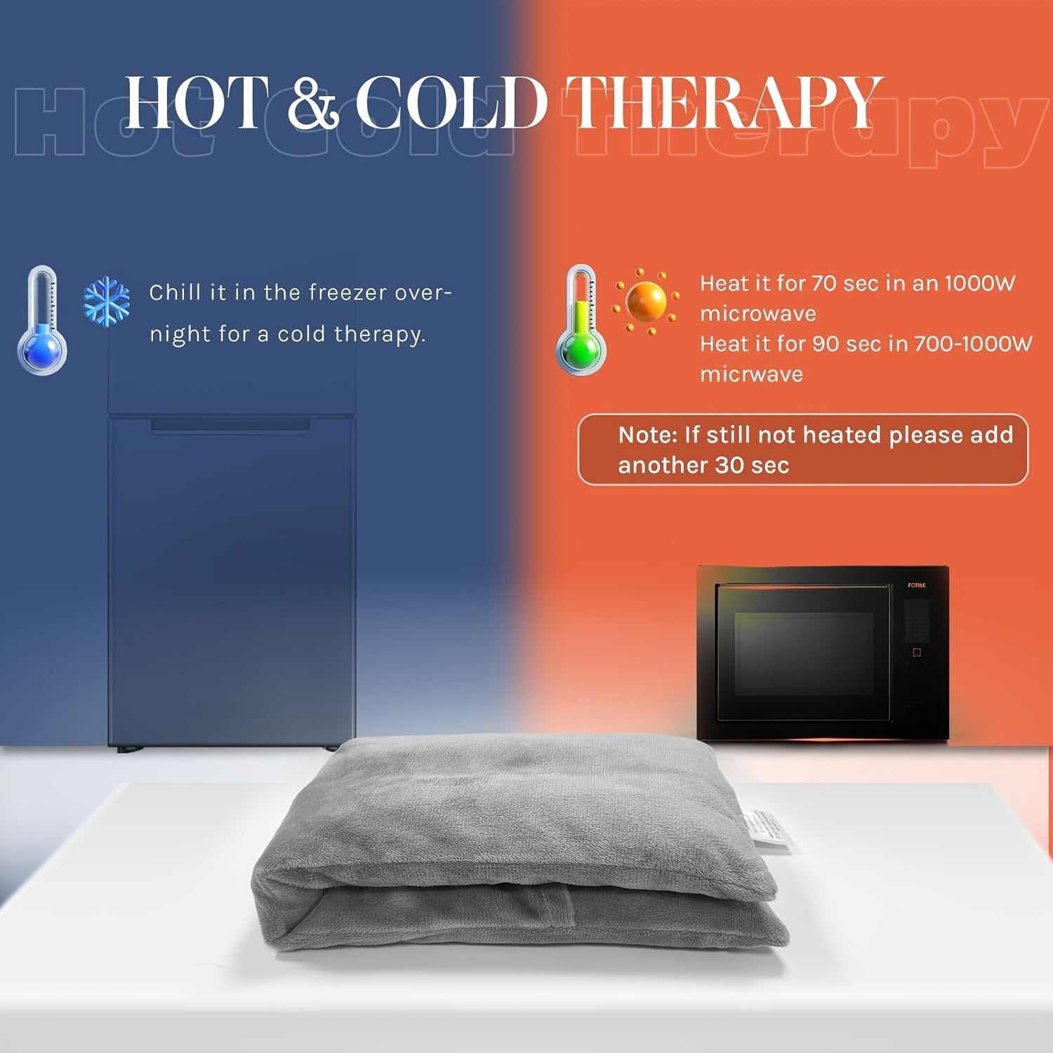 UNCN Microwave Heat Pad With Washable Cover| Heat Packs For Relaxation | Wheat Bags Microwavable For In Muscles, Joints & Cramps 17.32×5.31inch | Soft Weighted Neck Warmer For Hot/Cold Compress
