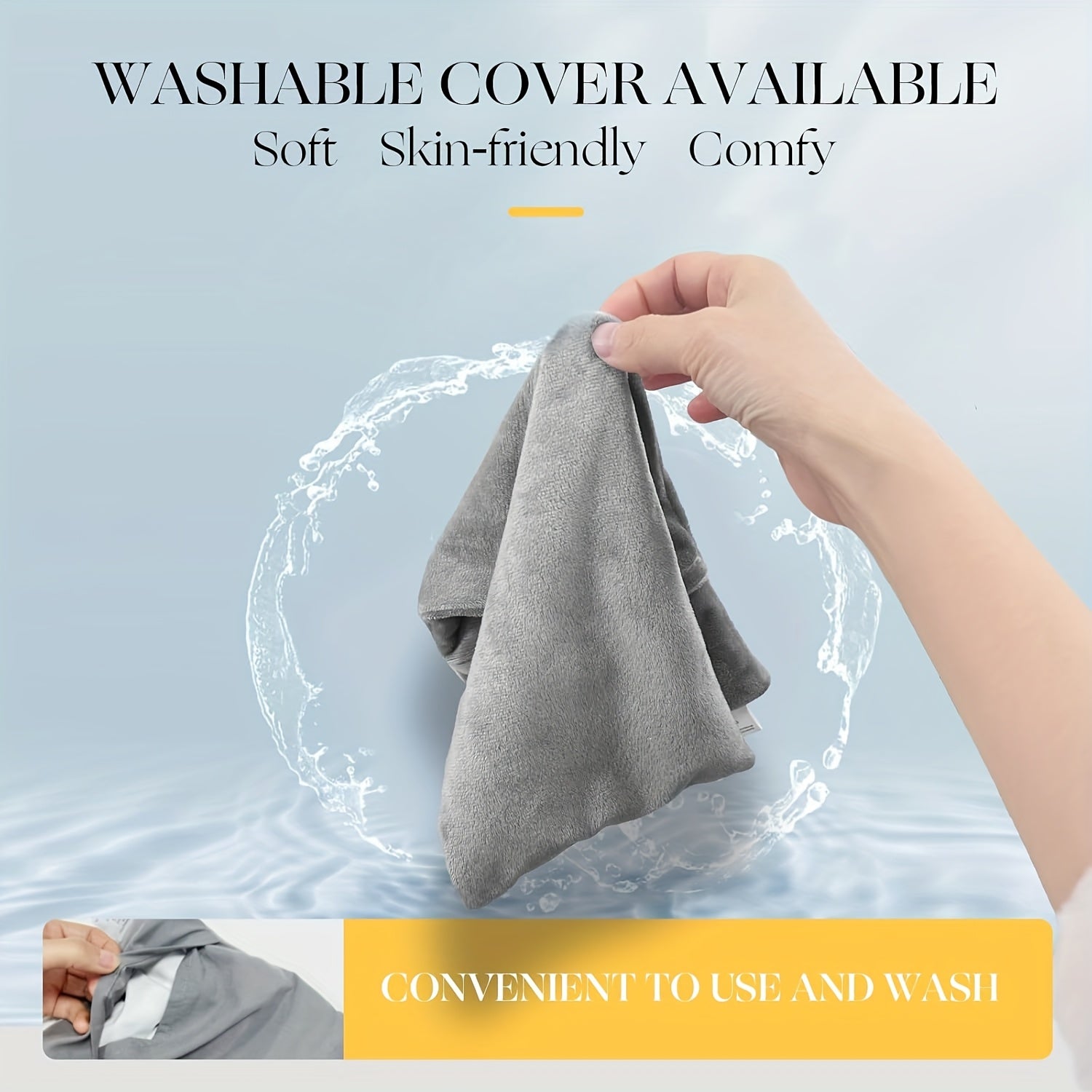 UNCN Microwave Heat Pad With Washable Cover| Heat Packs For Relaxation | Wheat Bags Microwavable For In Muscles, Joints & Cramps 17.32×5.31inch | Soft Weighted Neck Warmer For Hot/Cold Compress