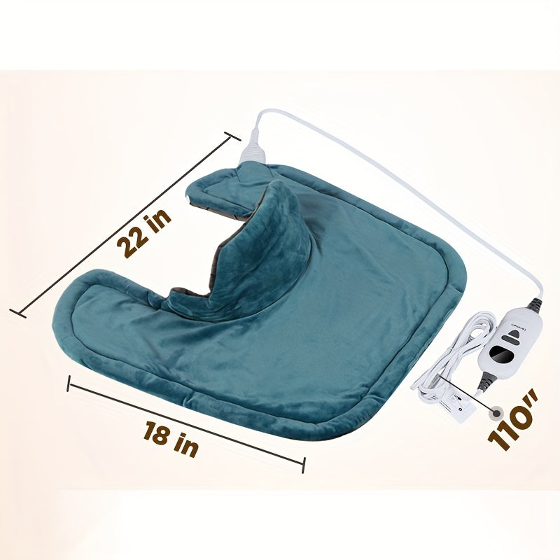 Graphene-Infused Heating Pad, Weighted Instant Heating Pads for Neck And Shoulders, Heated Wrap W/ 6 Heat Options 4 Auto-Off Timer, Gifts for Mom Women Christmas Birthday