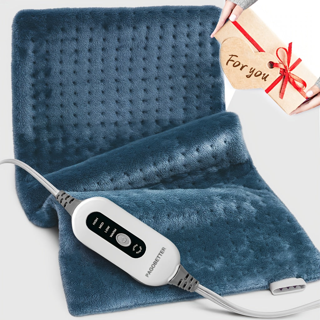 [Electric Heating Pad] Electric Heating Pad 12"x24" | 4 Heat Levels, 2-Hour Auto Off, Lightweight & Breathable, Machine Washable, Heats to 148°F | For Back, Waist, Abdomen, Shoulders | Ideal Gift for Men, Women, Family