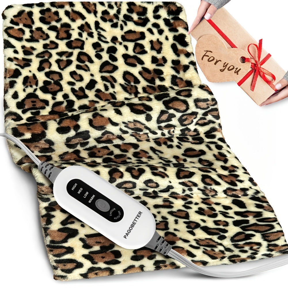 Electric Heating Pads for Back, Neck, Shoulder, Arms, Abdomen, 130W Fast Heating to 150°F, 4 Heat Settings, Auto-Off, 24" X 12" Lightweight Light Beige Fabric, Moist/Dry Option, Washable, Heated Pad for Knee, Leg, Father's Day & Birthday Gifts for Dad,