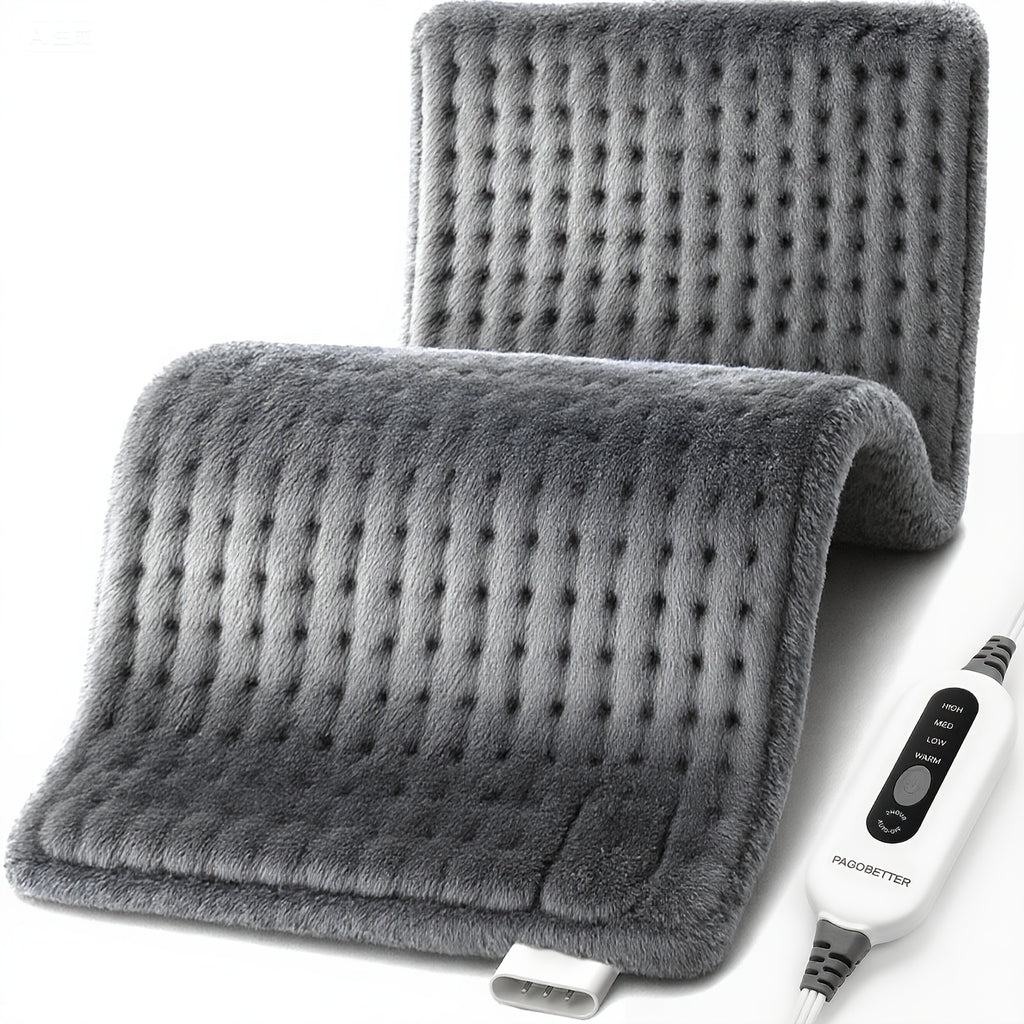 [Electric Heating Pad] Electric Heating Pad 12"x24" | 4 Heat Levels, 2-Hour Auto Off, Lightweight & Breathable, Machine Washable, Heats to 148°F | For Back, Waist, Abdomen, Shoulders | Ideal Gift for Men, Women, Family