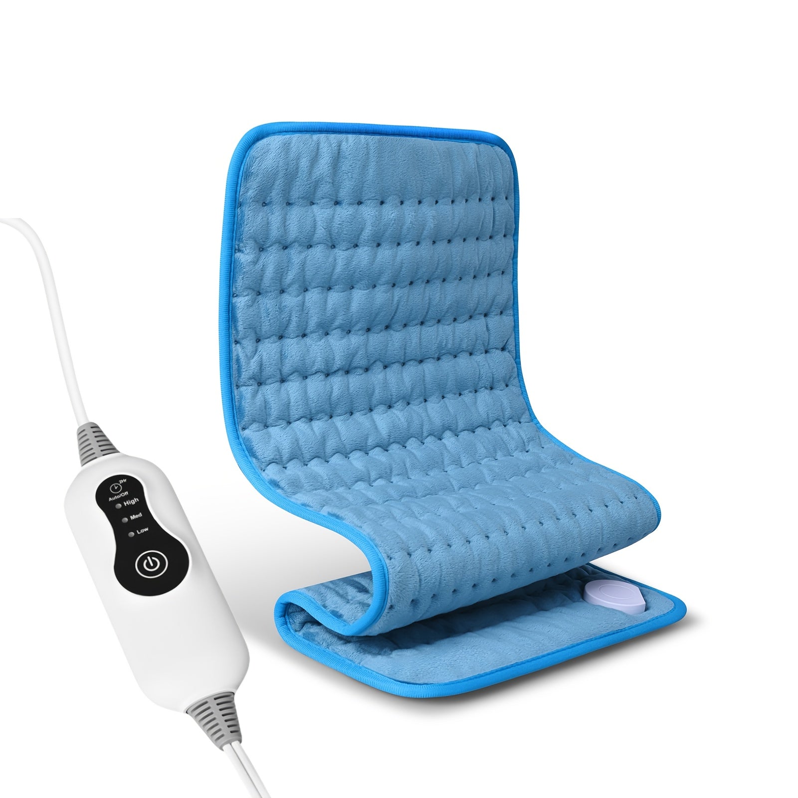 Electric Heating Pad, 24 ''x12' ', Portable, Shoulder, Back, Joint, Leg, Abdomen Heating, Skin Friendly Fabric, Quickly Heated To 140 ° F, Three Temperature Controls, Wet And Dry Dual-use, Double-sided Heating, 2-hour Timed Shutdown, Machine Washable